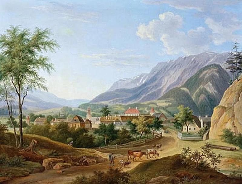 Veduta di Reichenau a Rax